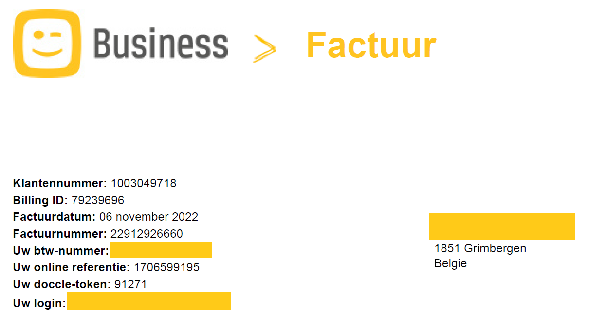 Een vraag over je Business Mobile factuur?